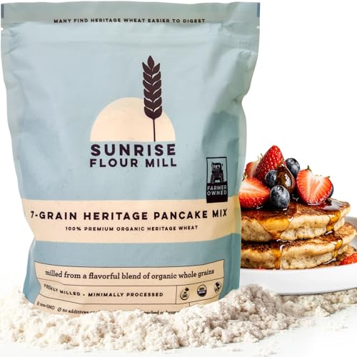 Sunrise Flour Mill USDA Organic 7-Grain Heritage Pancake Mix |