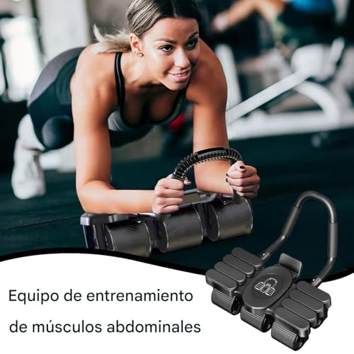 Rueda abdominal para ejercicio en casa con rebote automático y soporte 2