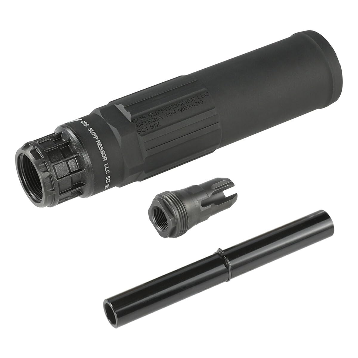 CGS SCI-SIX タイプ サイレンサー　ハイダーセット14mm逆ネジ BFセール】Airsoft Artisan CGS SCI-SIX タイプ ダミーサイレンサー