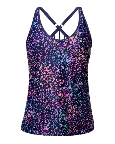 Image of Yonique Womens Tankini Top Only Athletic Swim Top Modest Tankini Swimsuit No Bottom