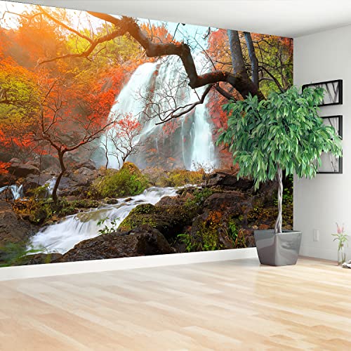 Papier peint cascade Thaïlande pour masquer un mur abîmé déco 208x146 - 3