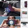 Funda tipo cartera Harryshell 2 en 1 para Samsung Galaxy A57, magnética compatible con Magsafe, bloqueo RFID, soporte para tarjetas desmontable, funda con cremallera, soporte y correa para muñeca, para mujer, Bandolera, Burdeos 8