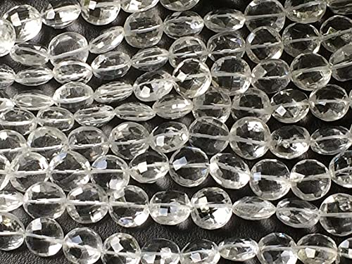 Perles en quartz cristal de roche naturel facetté 10mm pour bijoux