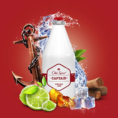 Old Spice Captain After Shave Lotion für Männer, ml, Frischekick nach der Rasur, Duft in Parfümqualität, schnelltrocknend, für Gesicht & Hals - Image 5