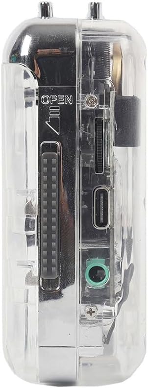 Tape Recorder to MP3 TON010B Cassette Player Portable Transparent USB Tape Capture Music Player to MP3 Format A