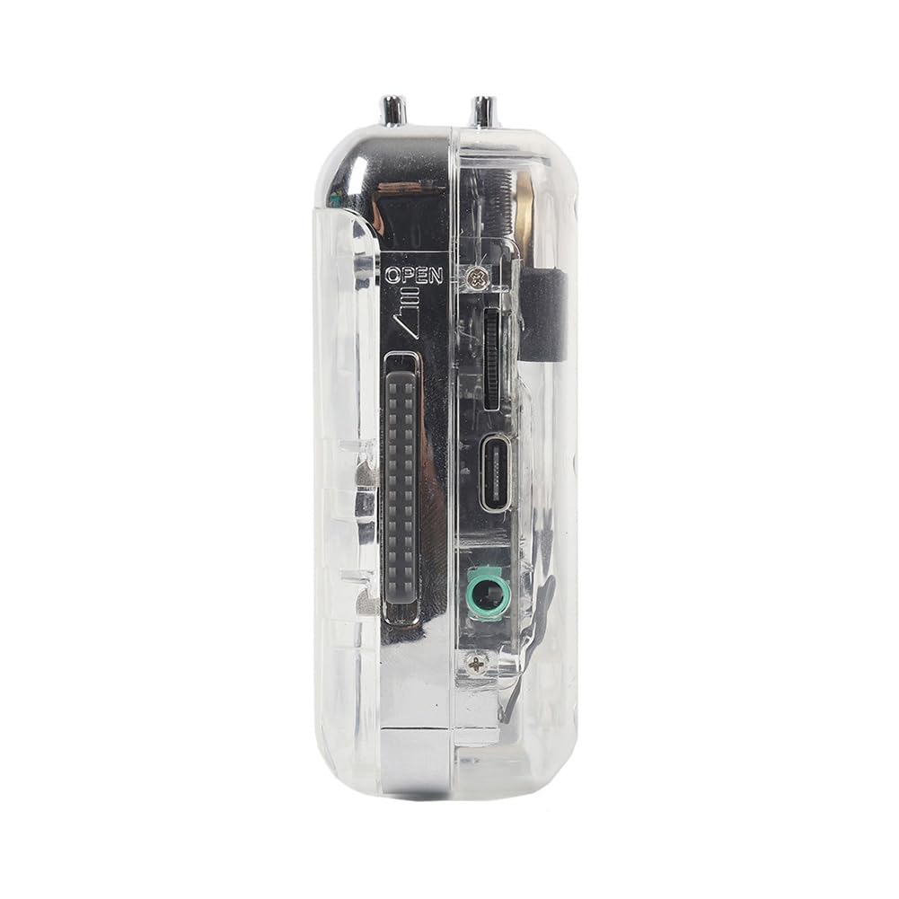 Reproductor de Casetes TON010B, Grabador de Cinta Portátil A MP3, Captura de Casetes USB Transparente A Formato MP3, Reproductor de Música de Cinta A