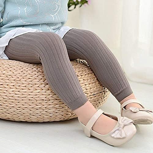 Toddler Baby Basic Ribbed Sweater Leggings Infant Kids Footless Tights Little Girls Dress Bottom Top Pants - Image 7