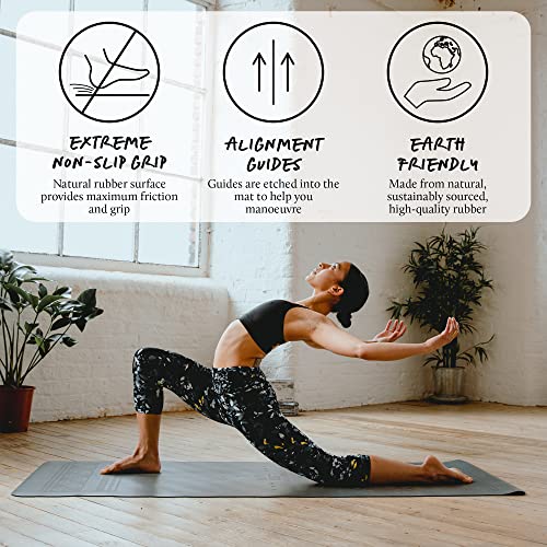 Yogi Bare Paws Yoga Mat 4Mm (1/6") Red - Extreme Non Slip Grip Fitness & Exercise Mat - Eco Friendly Natural Rubber - Yoga Exercise Equipment & Meditation Accessories #TOP1