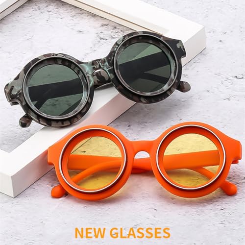 Lunettes de soleil rondes protégeant vos yeux avec style en plein soleil - 2