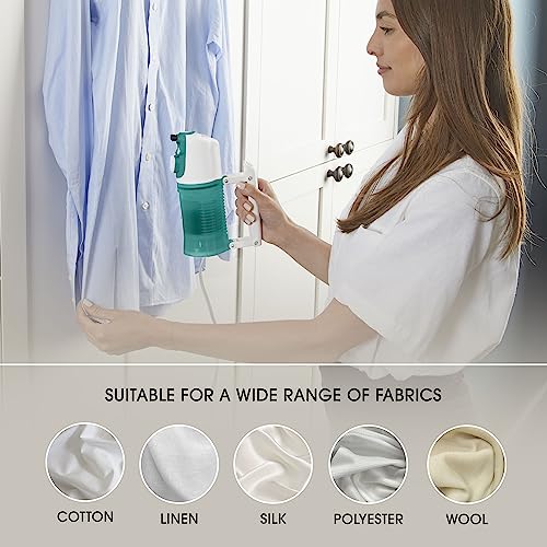 Conair Travel Steamer for Clothes - Mini Garment Steamer, Fabric Steamer in Green by Travel Smart - Packable in Carry On Luggage - Dual Voltage by Conair - Image 3