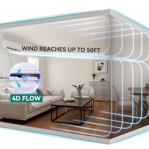 Image of YITAHOME 24000 BTU Mini Split Air Conditioner Heat Pump System, Wifi Enabled 21 SEER2 208-230V Inverter Ductless AC Cool Up to 1500 Sq. Ft, Compatible with Alexa, Complete Installation Kit, White