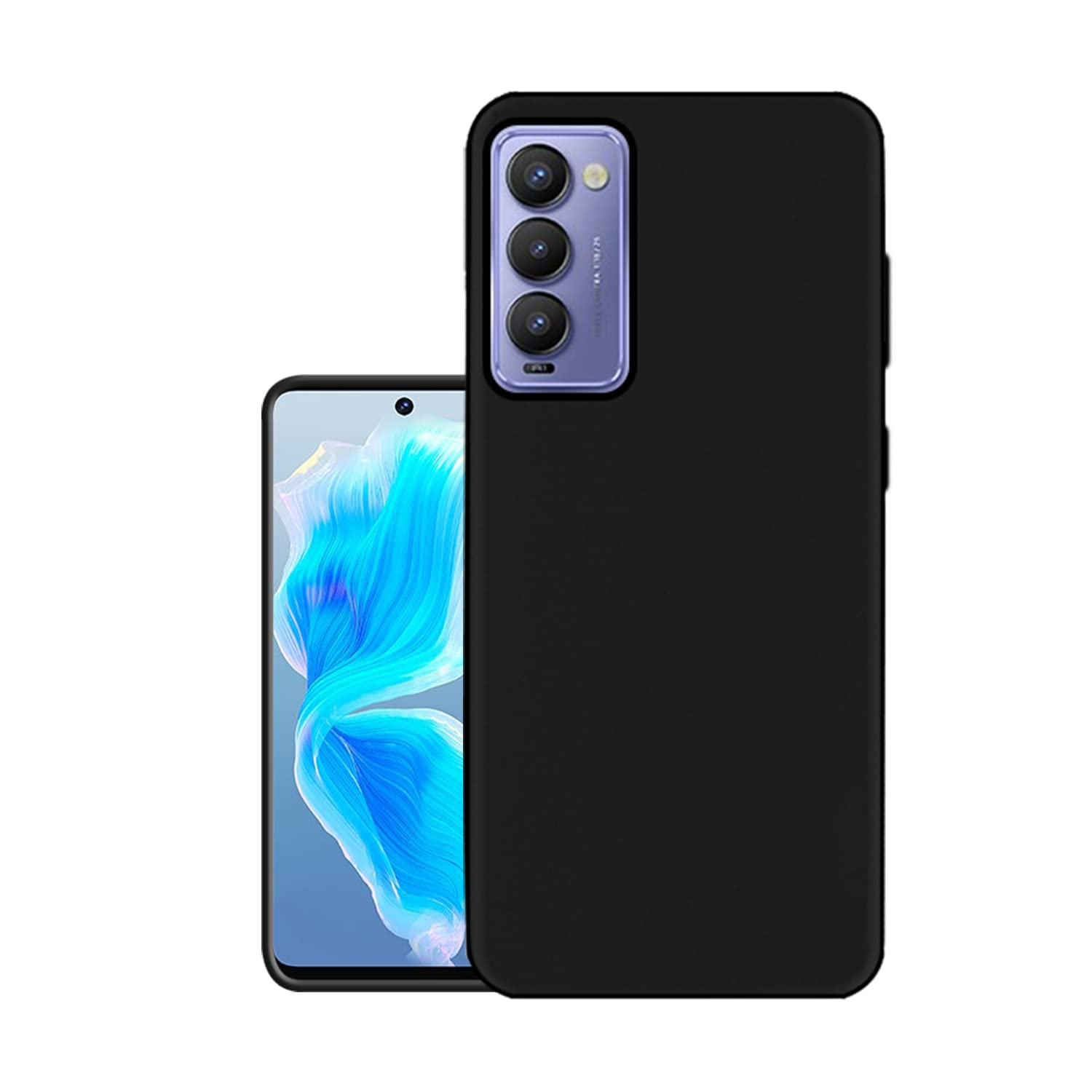HELLO ZONE Exclusive Matte Finish Soft Back Case Cover for Tecno Camon 18 - Black (B09PRN9VHK) Amazon Price History, Amazon Price Tracker