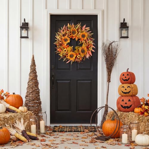 24" Fall Wreath Front Door - image 7