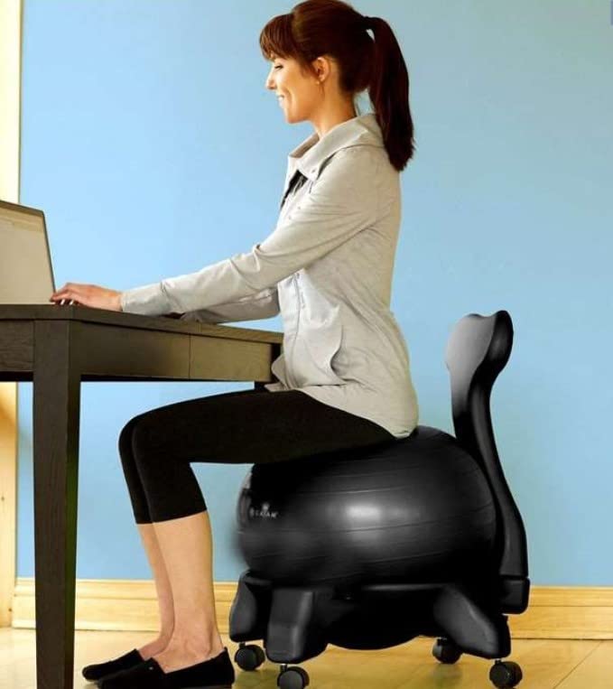 Amazon.co.jp: バランスボール チェア エクササイズ 体幹 トレーニング