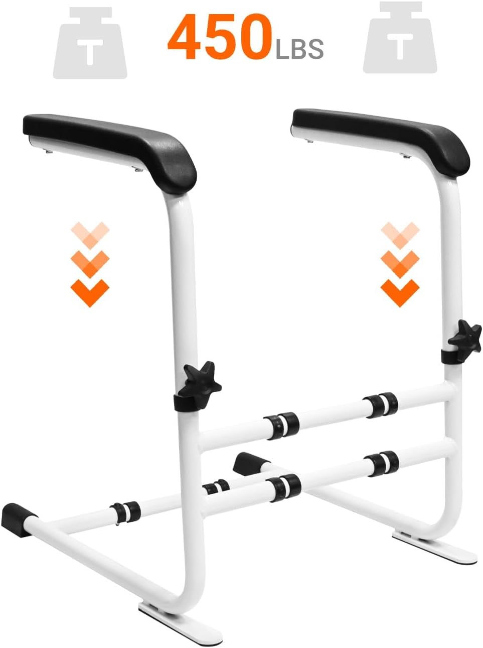 Stand Assist Aid for Elderly/Seniors/Disabled, Couch/Chair Lift Assistance Stand Up Devices-6 Levels Adjustable Height, Help Standing Aids & Supports, Up to 450 Lbs, White