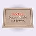 Beware Dog Can't Hold Licker Doormat