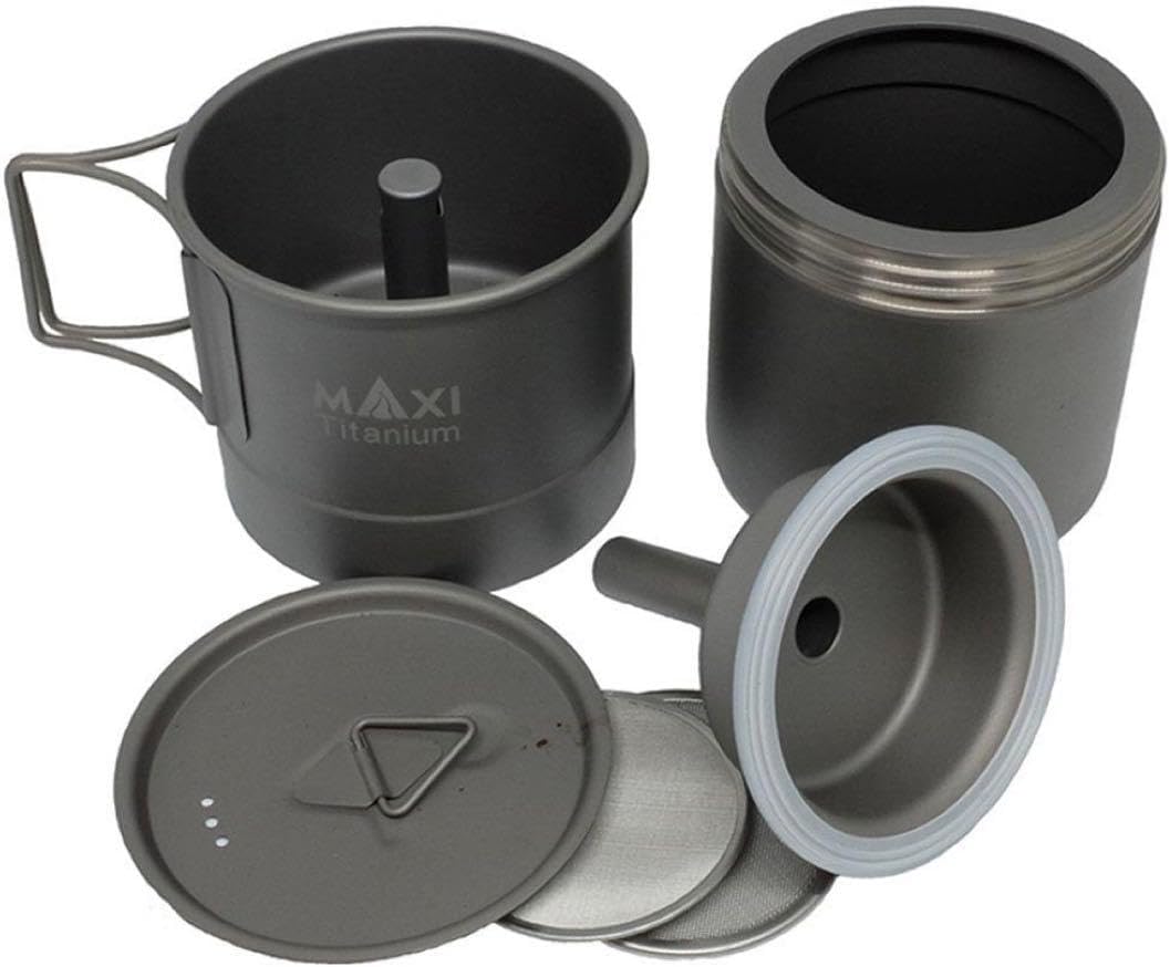 新品 MAXI マキシ チタンコーヒーメーカー 400ml MAXI マキシ チタンコーヒーメーカー 400ml Maxi マキシ エスプレッソ