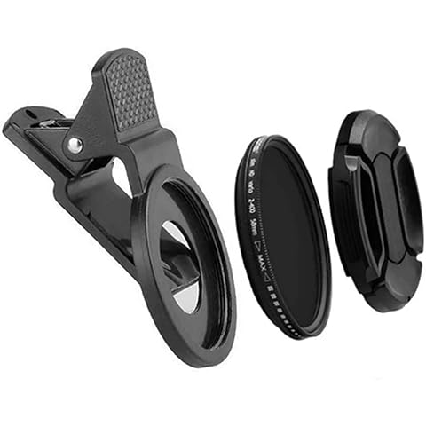 Polarized Smart Phone Universal ND 2-400 CPL Filter Clip Kit 37mm for Samsung iPhone Camera Accessories Cell Phone Android Lens attachments Polarizer for iPhone x Neutral Density Filters Mobile Cover