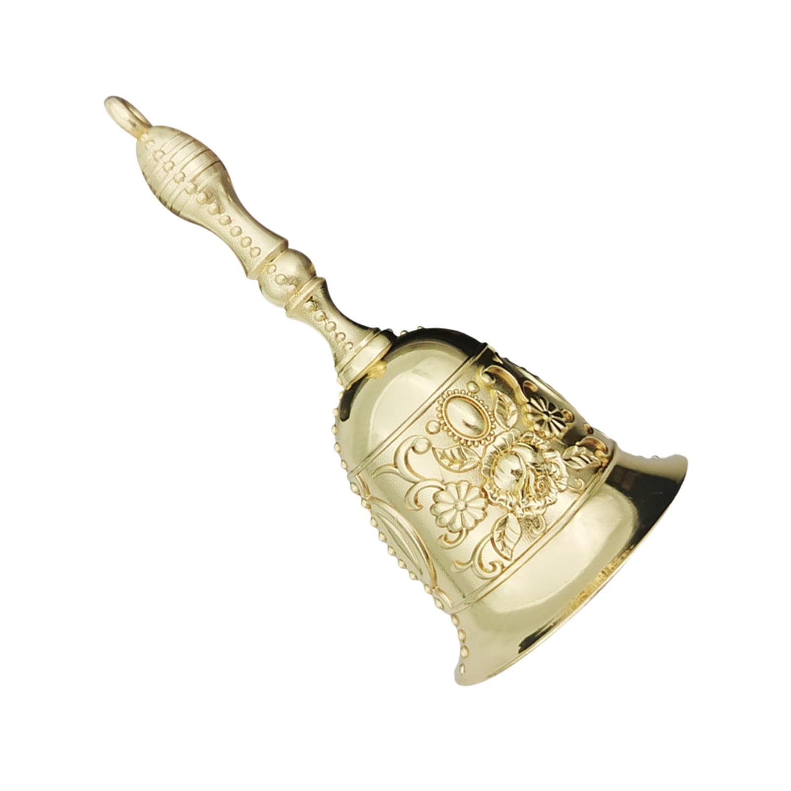 Campanello A Mano In Ottone - Campana Grande Per Matrimoni, Scuola E Giochi | Suono Forte E Chiaro - Foto 4