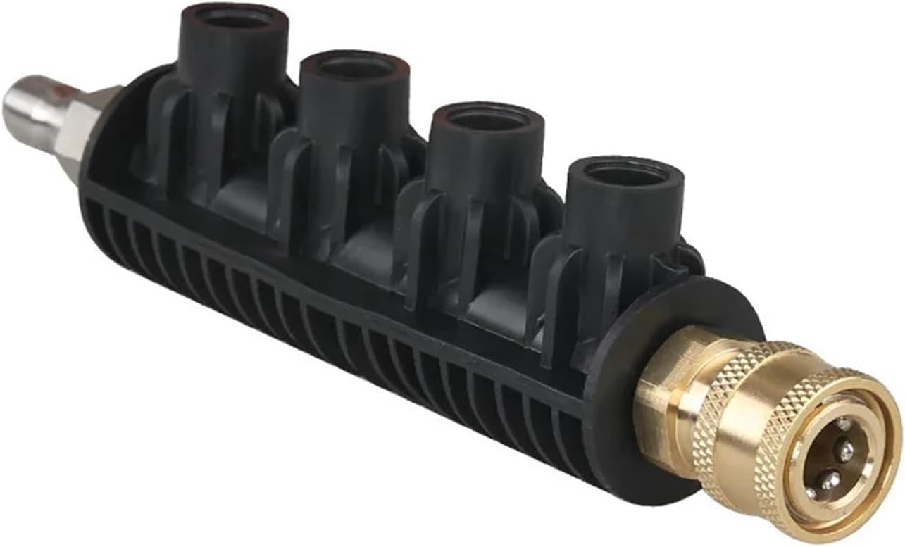 High Pressure Washer Extension Wand 1/4" Quick Connect Metal Spray Lance Nozzle for Car Washing Machine 4000 PSI Stainless Steel(1PC Extension Rod)