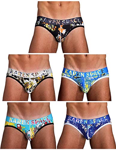 image for Arjen Kroos Mens Sexy Printed Jockstrap Breathable Mesh Thong Underwea
