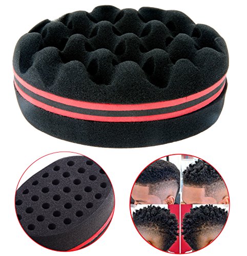 Professional Hairstyling Sponge Hair Brush Magic Hairbrush for Twists, Afro Hairdos, Coils, Curls, Waves, Braids and Dreadlocks Dreads Styles