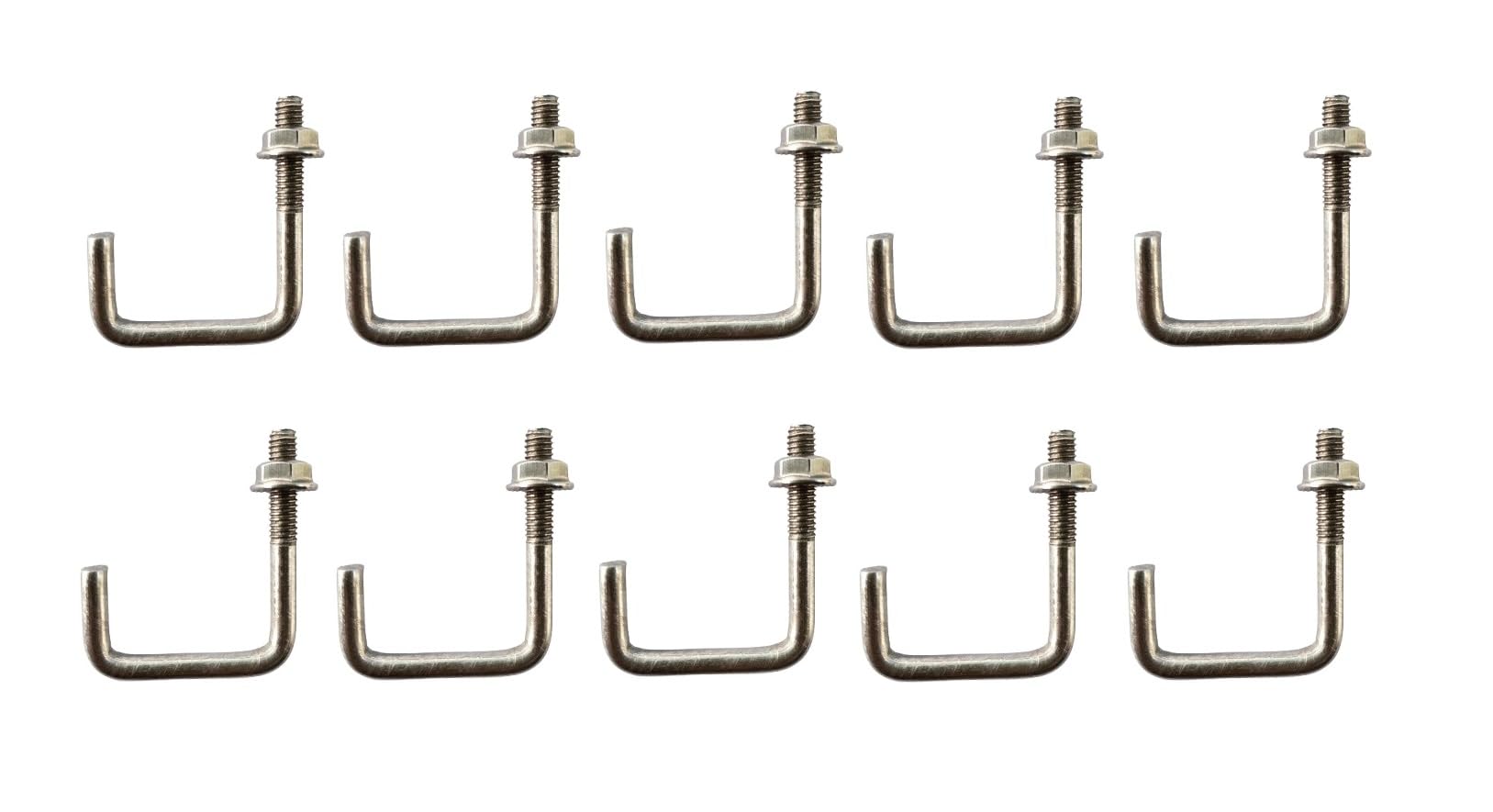 MOREL Stainless Steel J Bolt with NUT & WASH for Solar Panel MOUNTING |Corrosion Resistant| for 1.5 INCH Square Tube/Pipe | 40MM X 40MM | Pack of 10-image-46