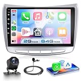 VECHTEL Autoradio 2G+64G Android 15 per Lancia Delta 2009-2019, 9'' IPS HD 1280*720P Schermo Tactile Stereo Auto co 5G Wi-Fi GPS Carplay Android Auto senza Fili USB Bluetooth 5.0 EQ FM RDS Retrocamera