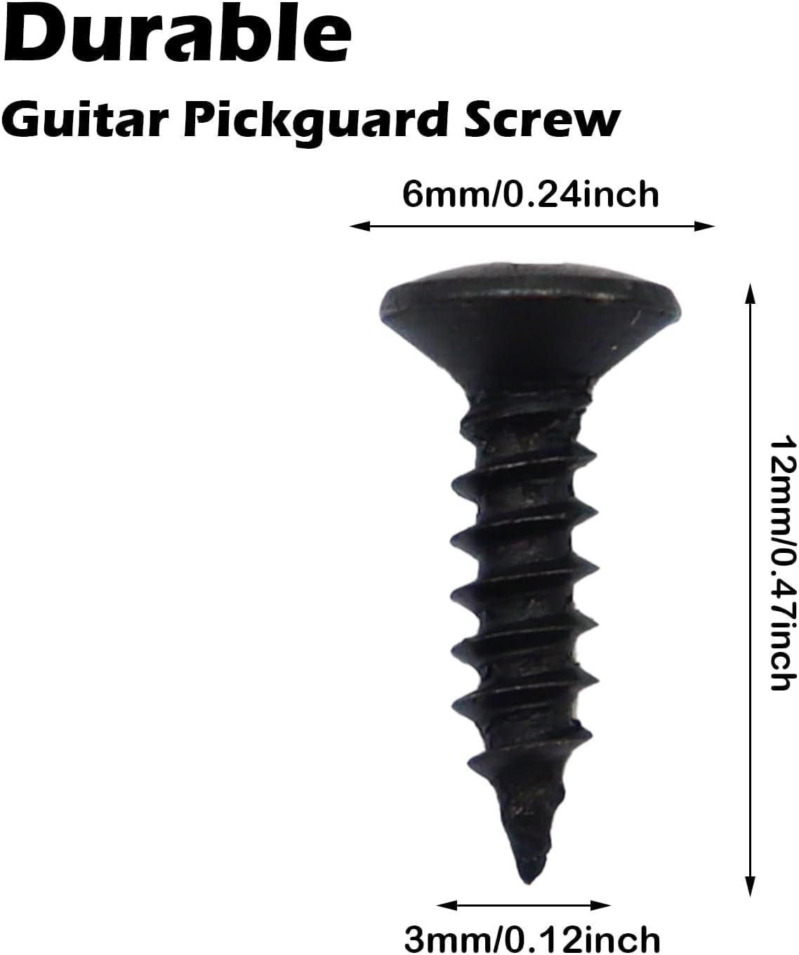 50 Viti Per Battipenna Per Chitarra, In Rame Rosso, 3 Mm