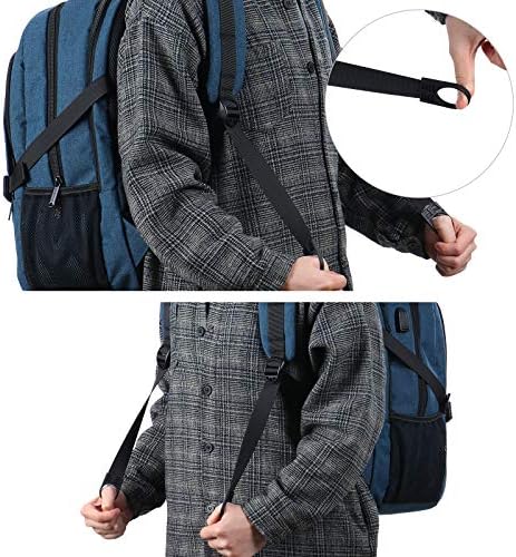 ANKUER Travel Laptop Backpack, Anti Theft Backpack with USB Charging Port, Fit 15.6 Inch Laptop Bookbag (Blue) 7 ANKUER Travel Laptop Backpack, Anti Theft Backpack with USB Charging Port, Fit 15.6 Inch Laptop Bookbag (Blue)