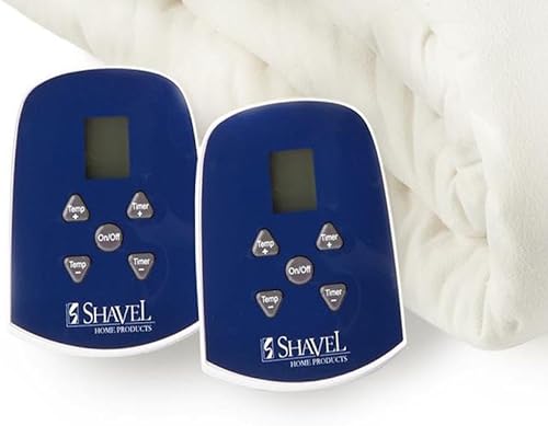 Miniatura 5 de Manta eléctrica reversible con tecnología de microfranela de afeitado ultra terciopelo, con patrón sólido, tamaño King, 90 x 108 pulgadas, color