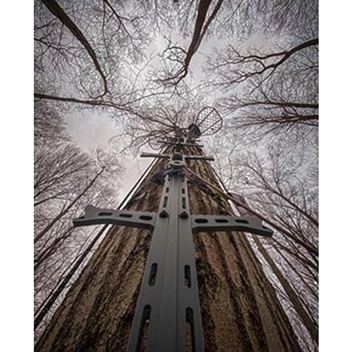 Image of Hawk Traction Climbing Stick, 20 Foot Tree Climbing Hunting Gear with Double Traction Grip, Hunting Accessories for Tree Stands, Deer Stands, & Blinds