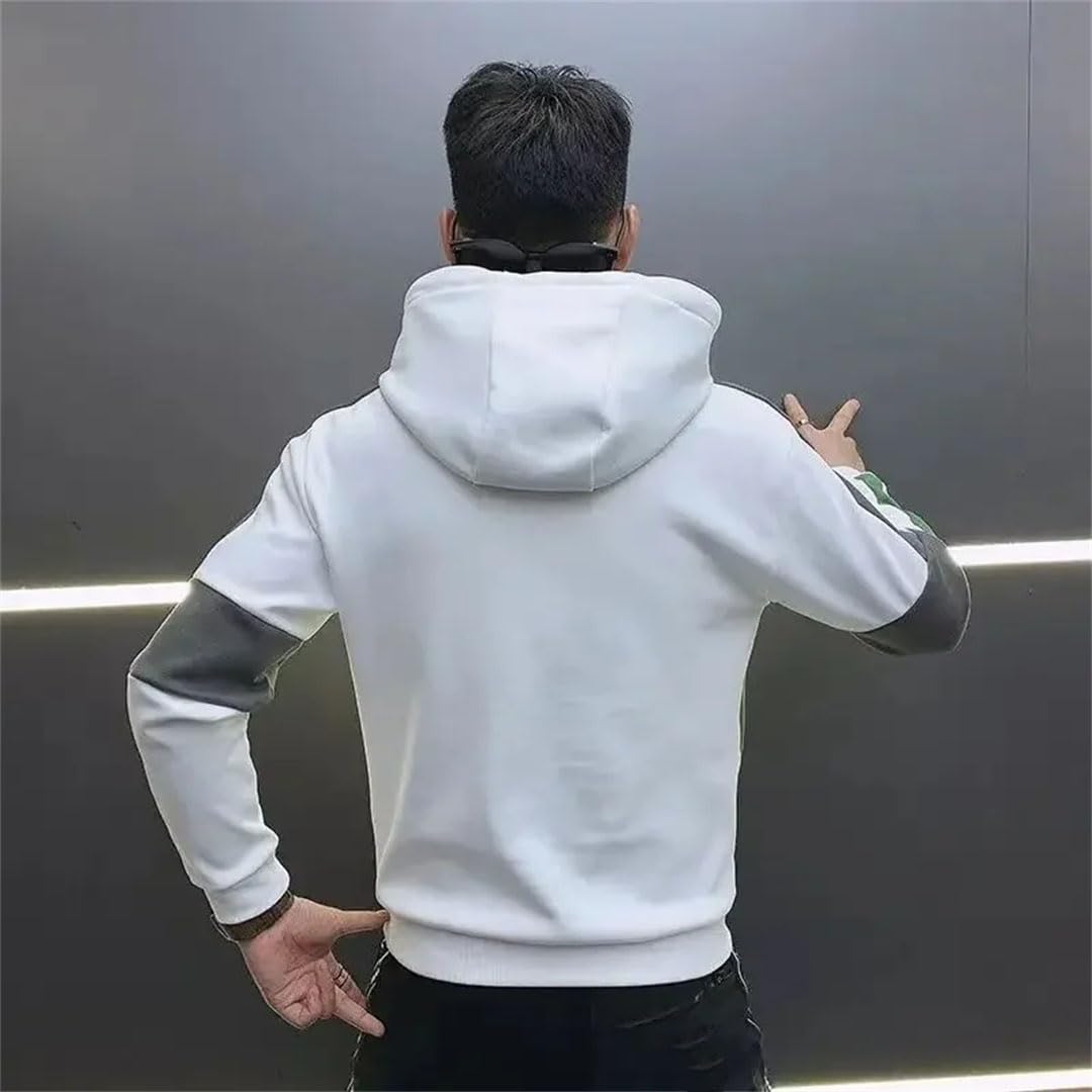Męskie zimowe bluzy z kapturem w stylu koreańskim Streetwear Bluzy
