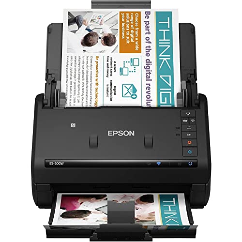 Epson WorkForce ES-500W Wireless Color Duplex Document...