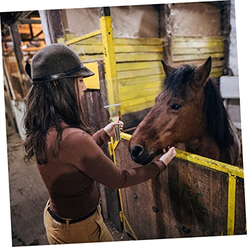 MERRYHAPY Escova De Cavalo Pente De Crina De Cavalo Ferramentas De Beleza Embota Escova De Limpeza P