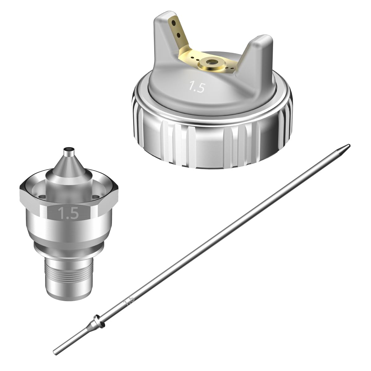 InoKraft Nozzle Set, 1.5mm Needle, Fluid Nozzle and Air Cap Set