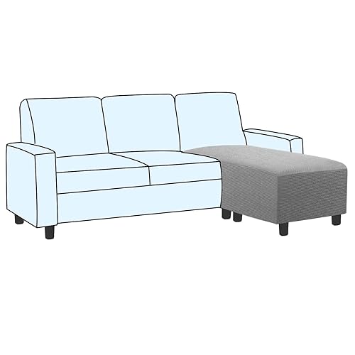 H.VERSAILTEX Ottoman and Sofa Seat Cushion Combined Cover Slipcover Rectangle