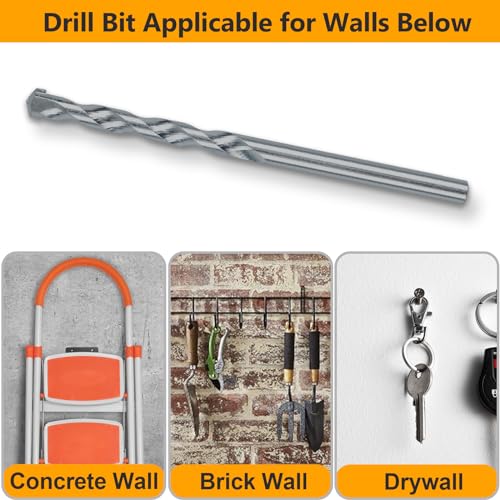 Kurui CM220 #10-12 Concrete Anchors And Screws Kit, 220Pcs Wall Anchors For Drywall Brick Masonry Stucco Concrete thumb #4