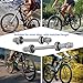 Frdhee 1 Pair Bike Axle, Bicycle Axles Rear Axle Front Axle Set Quick Release Front Rear Axles Hub Bike Repair Tool Accessories for Mountain Bikes, Road Bikes
