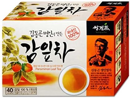 [HEALTH TEA] Korea Food Persimmon Leaf Tea 1.0g X 40 Tea Bags 감잎차 감잎