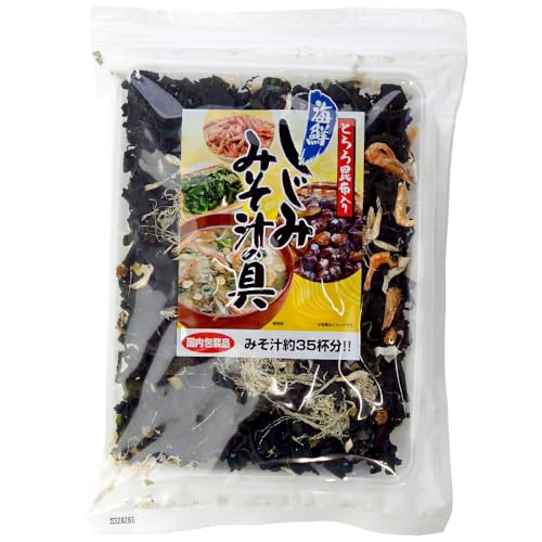 海鮮しじみみそ汁の具 70g【しじみ入り】味噌汁の具 汁物料理の具【熱湯で簡単調理】ミソ汁の具 インスタント 即席【 わかめ えび ねぎ とろろ昆布 】蜆入り シジミ味噌汁 お吸い物 うどん そば ラーメン