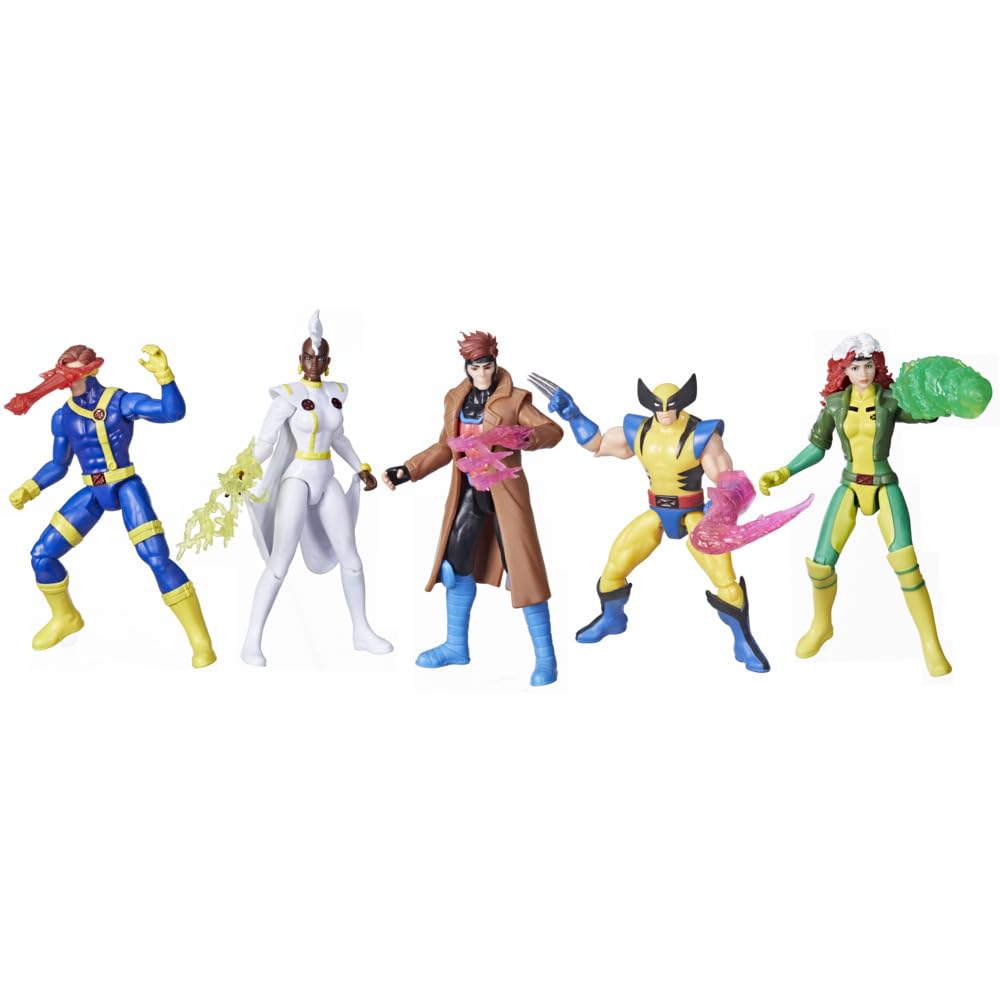 Marvel X-Men '97 Action Figure 5-Pack, Storm, Rogue, Cyclops
