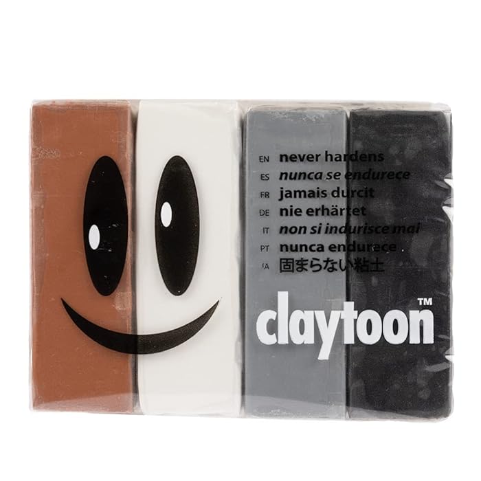 Buy Craft County Van Aken Claytoon OilBased Modeling Clay 1 lb Set (Four 4oz Bars) 4