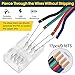 GXILEE 4 pin LED Strip Light Connector 10 Pack Solderless Track Lighting Connectors and 16.4ft 22 Gauge LED Extension Cable for 10mm Wide 4pin 2835 5050 RGB Strip Lights