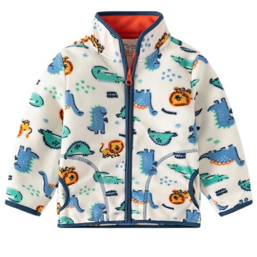 Image of Toddlers Boys Fleece Jacket Full Zipper Outerwear Fleece Coat