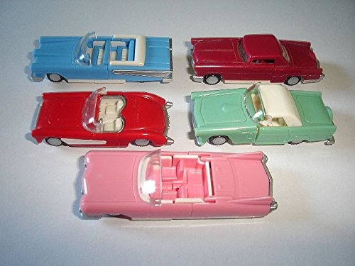 Set De Voitures Miniatures Rouges Vintage 1:87 H0 Kinder Surprise - Neuf