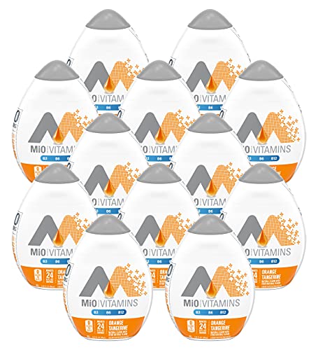 Mio Vitamins Liquid Water Enhancer, Orange Mandarine, 1,62 OZ, 12-Pack