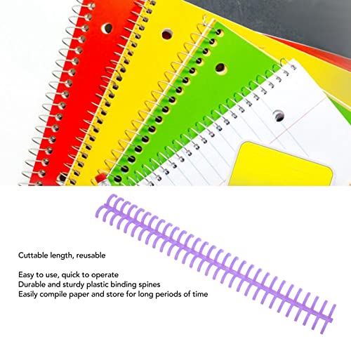 10 peças de lombadas de encadernação com 30 furos de 1,27 cm de diâmetro tira de encadernação de fol