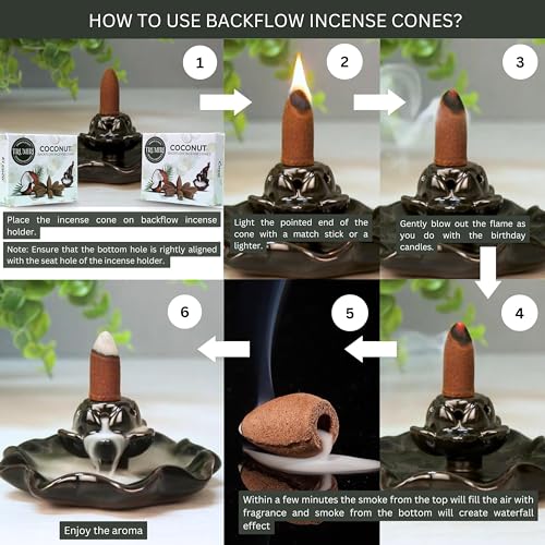 Trumiri TRU-BFTP-COCONUT Backflow Incense Cones thumb #3