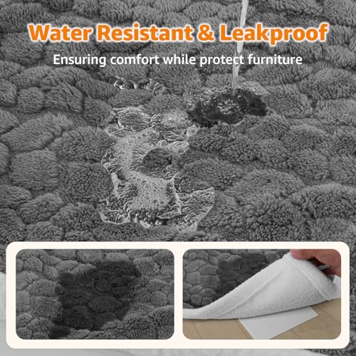 LOOBANI Cobertor de cama impermeável para cães: cobertor líquido à prova de xixi para sofá de cama,
